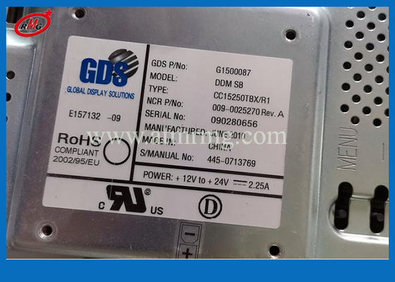 445-0713769 ATM মেশিন যন্ত্রাংশ 4450713769 NCR 6622 Self Serv 15 ইঞ্চি LCD ডিসপ্লে